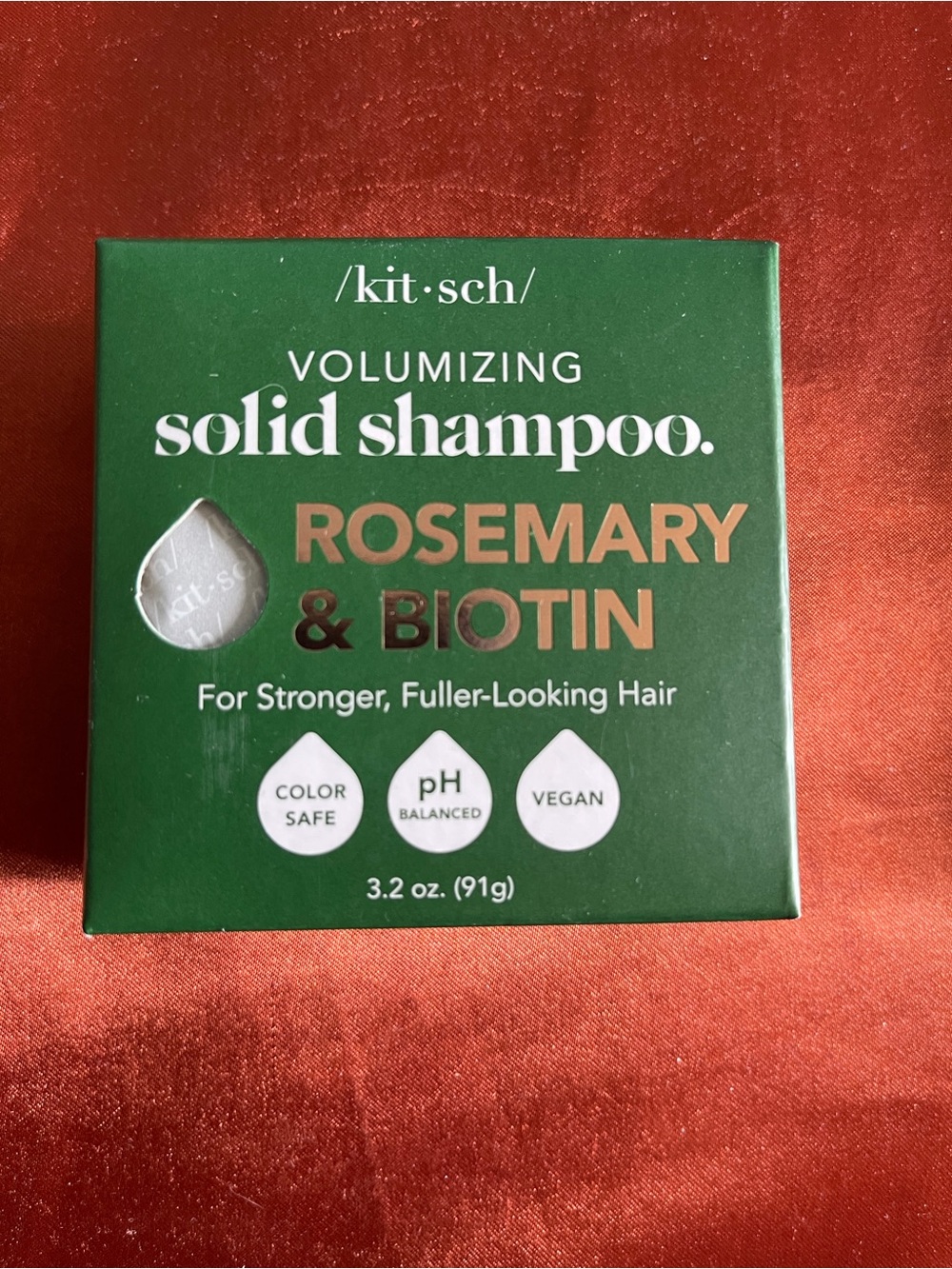 Kitsch Volumizing Solid Shampoo Rosemary & Biotin - Green